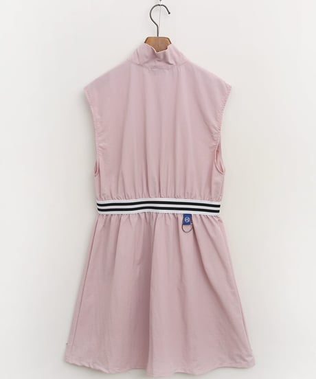 トリプルラインウエストノースリーブワンピース (3colors)