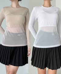 冷感メッシュUVカットインナーシャツ (長袖/3colors)