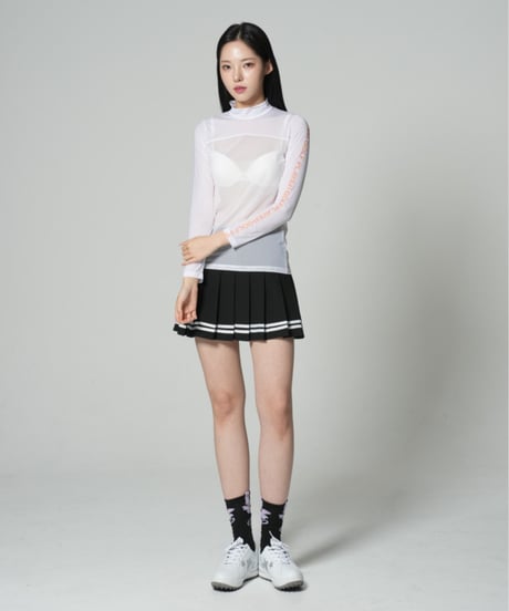 アイスシースルーUVカットレターリングモックネックインナー (2colors)