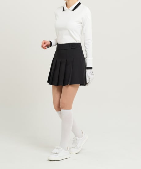 ベルトディテール付きプリーツスカート (3colors)