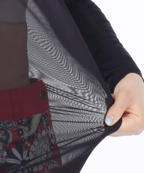 アイスシースルーUVカットレターリングモックネックインナー (2colors)