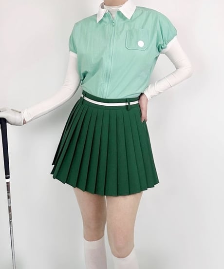 ウエストラインポイントプリーツスカート (3colors)