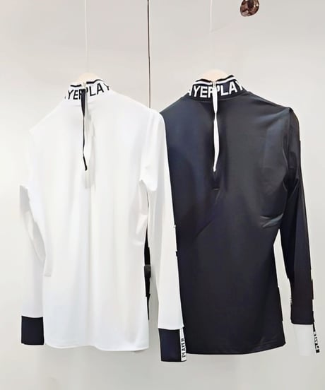 レタリングポイントモックネックインナートップス (2colors)