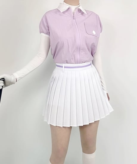 ウエストラインポイントプリーツスカート (3colors)