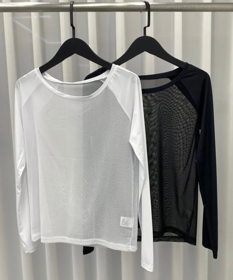 UVカット＆速乾メッシュインナーシャツ2枚セット (長袖/2colors)