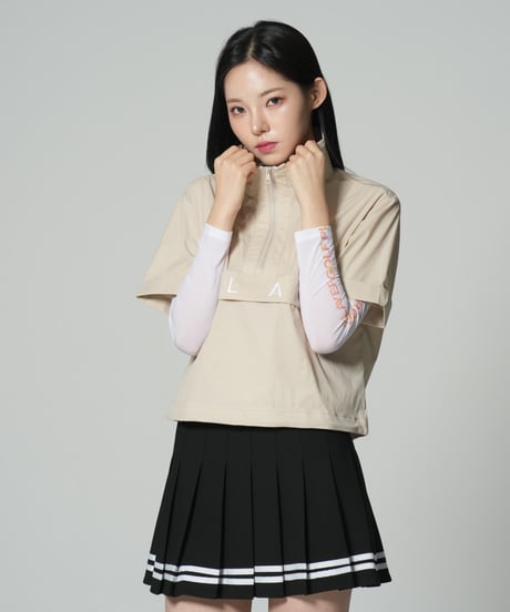 アイスシースルーUVカットレターリングモックネックインナー (2colors)