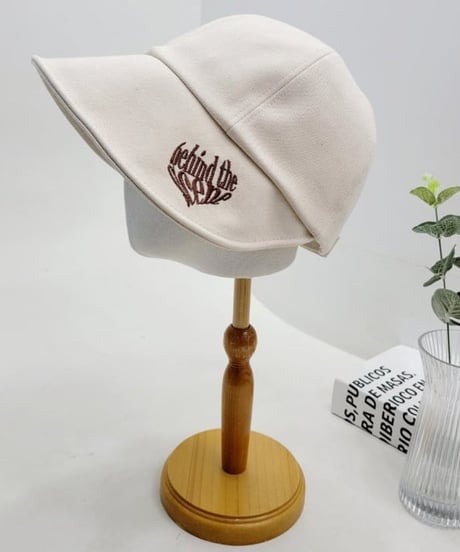 レタリング刺繍ポイントハット (7colors)