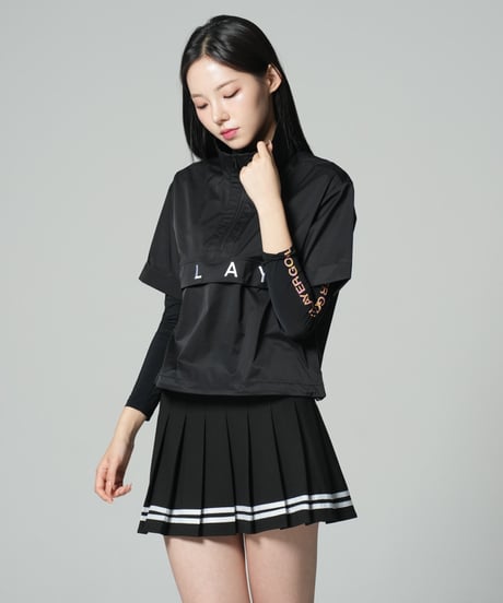 アイスシースルーUVカットレターリングモックネックインナー (2colors)