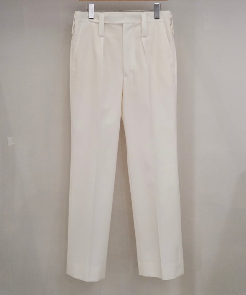 Tangent/Tan25°オフィサーパンツ WHT | CLOTHING SALON SOSO