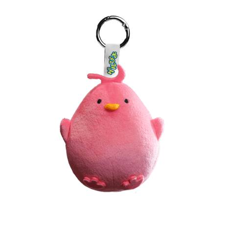 ゲルぴよ ぬいぐるみキーホルダー ピンク