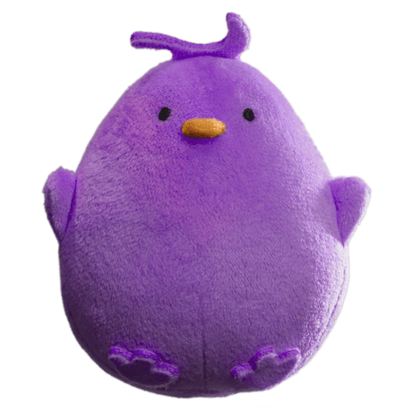 ゲルぴよ ぬいぐるみキーホルダーパープル