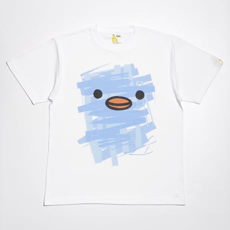 ゲルぴよTシャツ PAINT ART ブルー