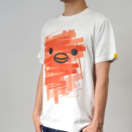 ゲルぴよTシャツ PAINT ART オレンジ
