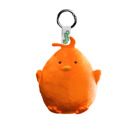 ゲルぴよ ぬいぐるみキーホルダー オレンジ