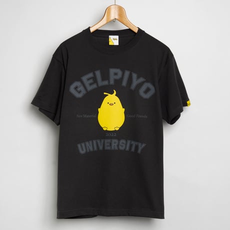 ゲルぴよ Tシャツ GELPIYO UNIVERSITY BLACK