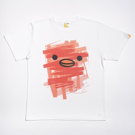 ゲルぴよTシャツ PAINT ART オレンジ