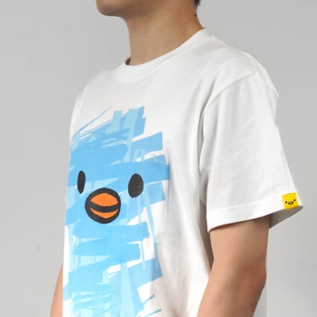 ゲルぴよTシャツ PAINT ART ブルー
