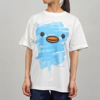 ゲルぴよTシャツ PAINT ART ブルー