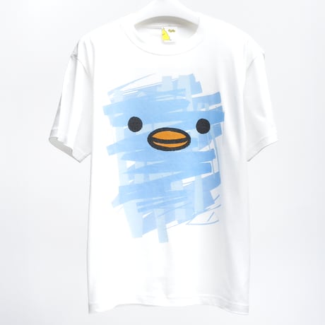 ゲルぴよTシャツ PAINT ART ブルー