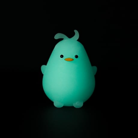 ゲルぴよ カプセルトイ 蓄光ブルー