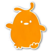 ゲルぴよロゴステッカー