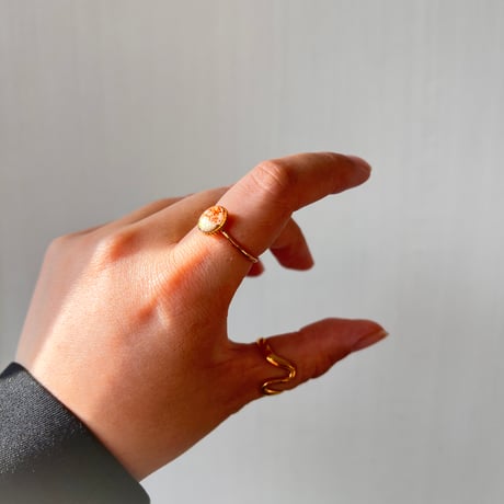 限定　ring selection set of 2 ivory