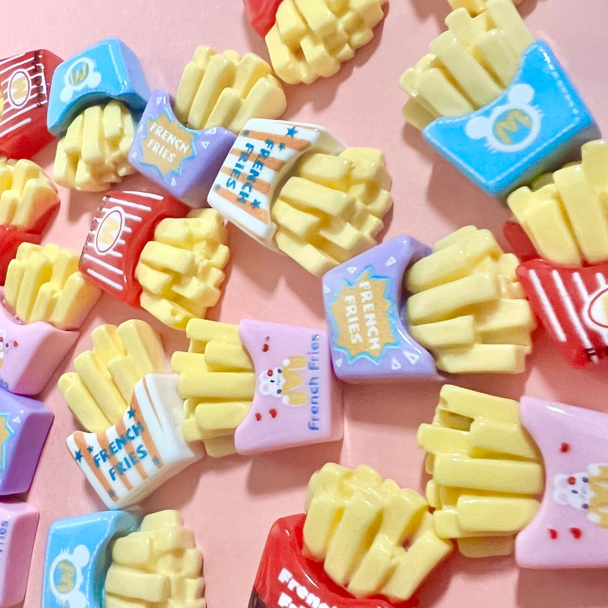 ハンバーガー フライドポテト ジャンクフード 食品サンプル フェイクフード デコパーツ フライドポテト ミニチュアフード フェイクフード