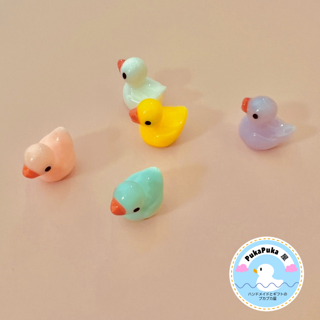 デコパーツ アヒル 鳥 小鳥 ひよこ アニマル ミニチュア レトロ
