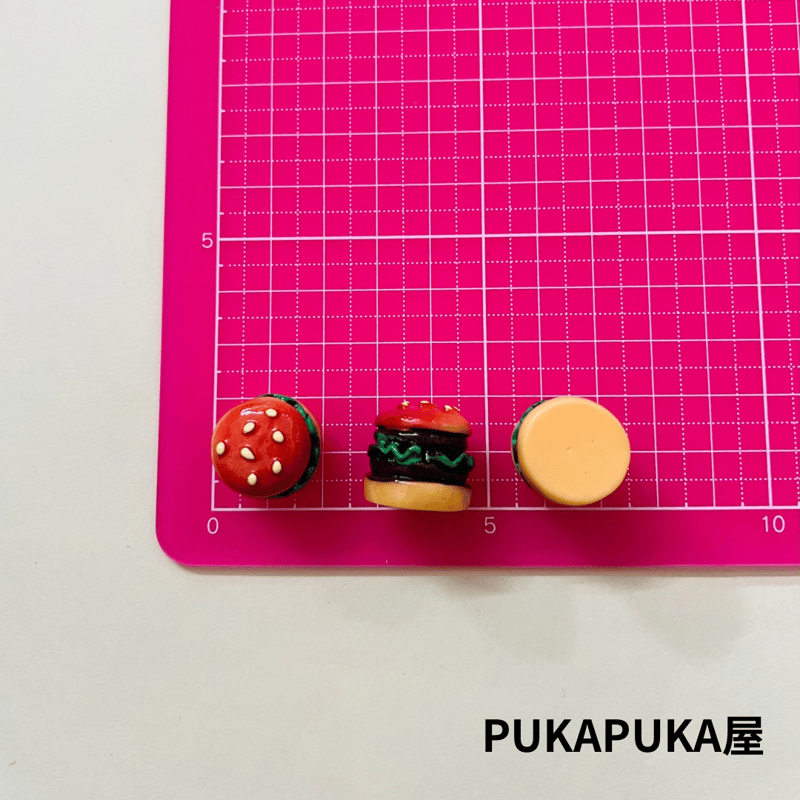★【残りわずか】バーガーのデコパーツ★ デコパーツ ハンバーガー リアル フェイクフード ミニチュア | PukaPuka 屋