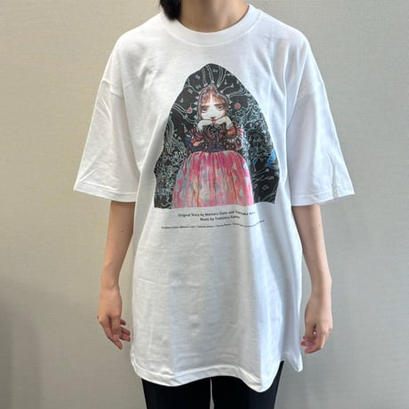 【特典付】天使のたまご 『水に棲む』x 久米繊維コラボﾞＴシャツ(白)