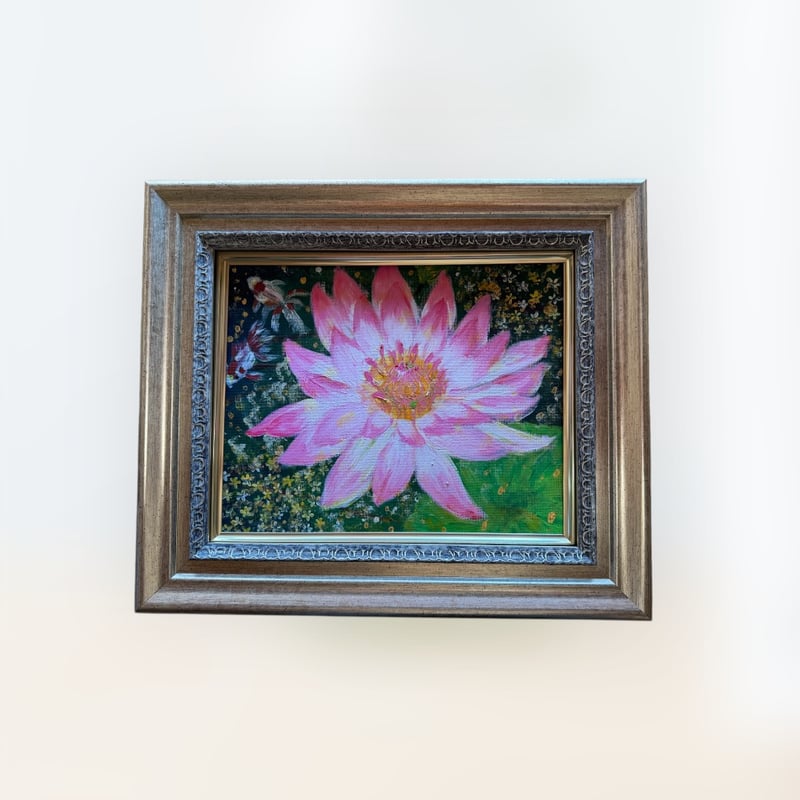 F3油彩画 紫陽花 厚塗り 額縁付き F3油彩画 紫陽花 厚塗り 額縁付き
