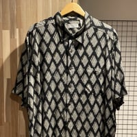 COVINGTON コビントン　レーヨン　総柄　半袖シャツ　C243