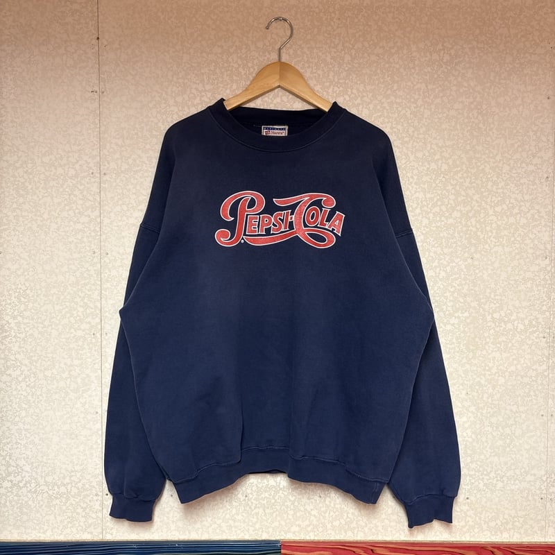 90s Hanes PEPSI COLA 復刻ロゴ スウェットシャツ ペプシコーラ
