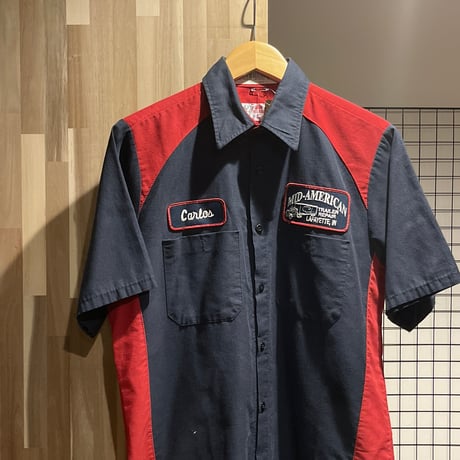 RED KAP レッドキャップ　切替ワークシャツ 半袖シャツ　半袖ワークシャツ 　A088