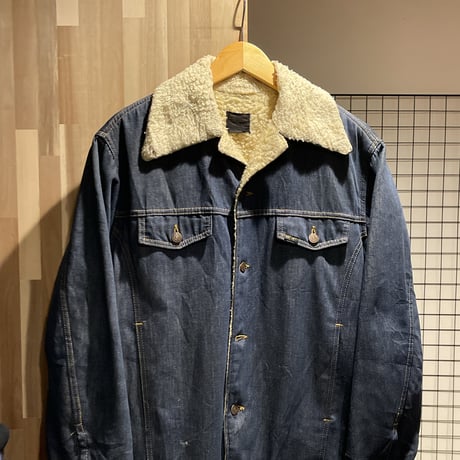 70s ROEBUCKS ヴィンテージ 裏ボア デニム カバーオール ジャケット