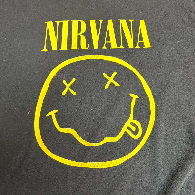 NIRVANA スマイル バンドTシャツ ニルヴァーナ バンT D685 | 古着屋Quest