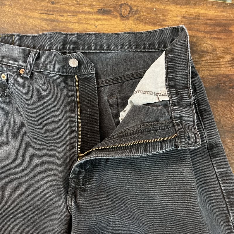 雪*様 Levi's リーバイス550 ブラック W36 90s USA製 Levi'sリーバイス 550 ブラック デニムパンツ w36 L30