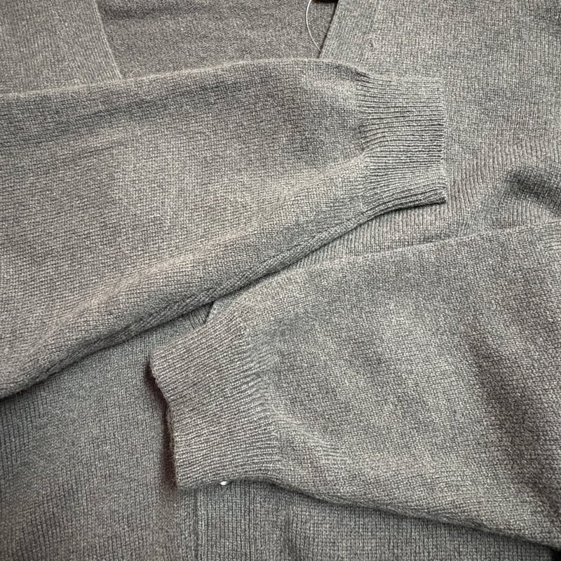 90s JOHN ASHFORD ラムウール ダブルポケット カーディガン ソリッド