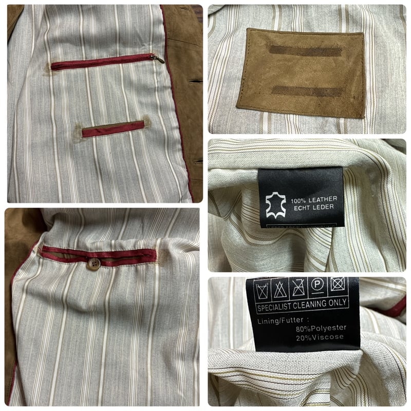 Unknown ユーロ古着 スエードレザー ボンバージャケット D618 | 古着屋