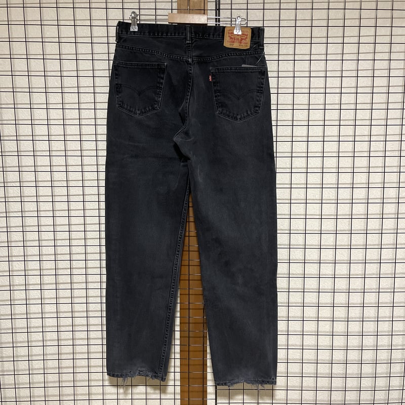 【W36 L36】levi's ブラックデニム リーバイス 550 569型 Levi's 550 ブラックデニムパンツ W36 L36 ワイド リーバイス D536 |