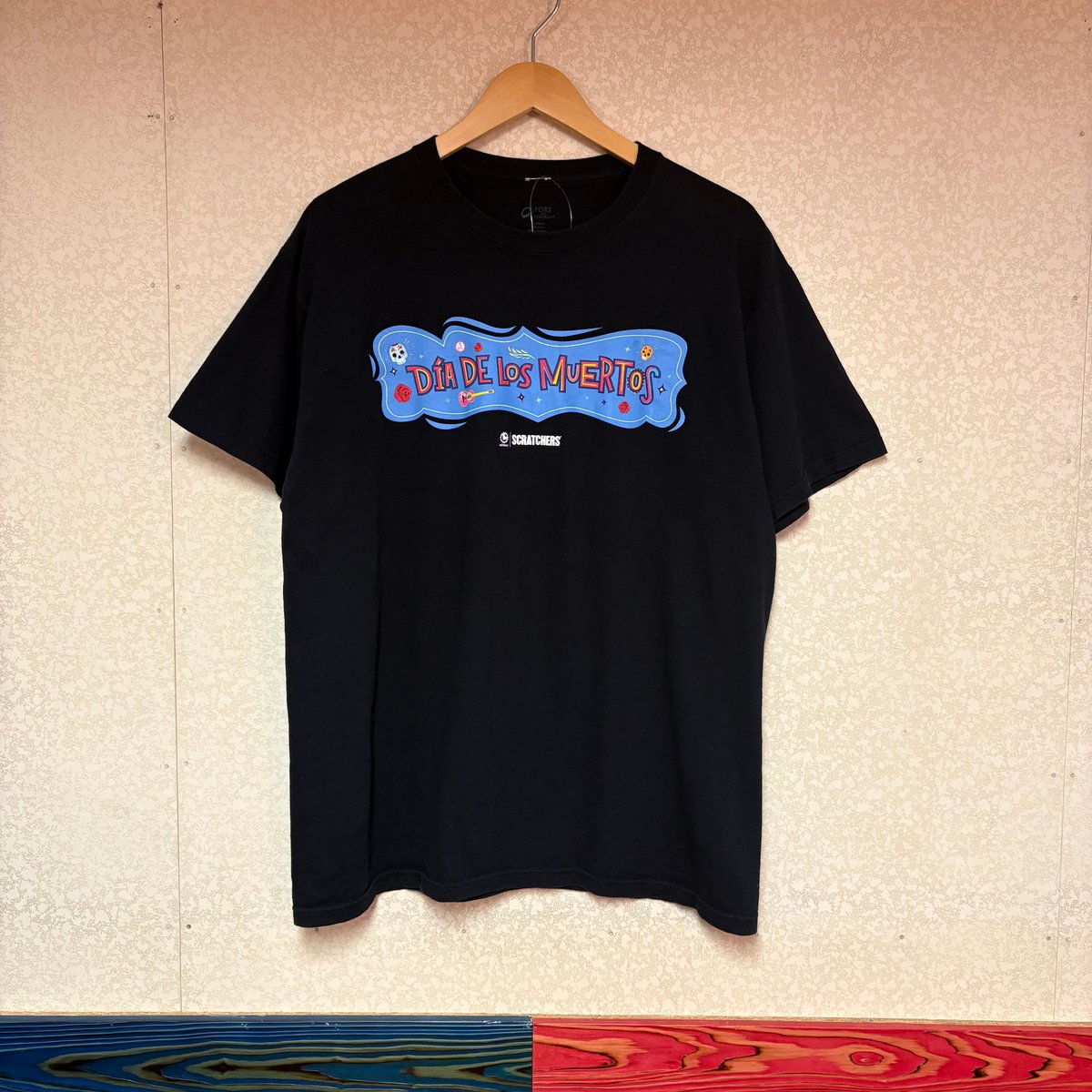 GILDAN DIA DE LOS MUERTOS 半袖 Tシャツ ブラック 両面プリント S