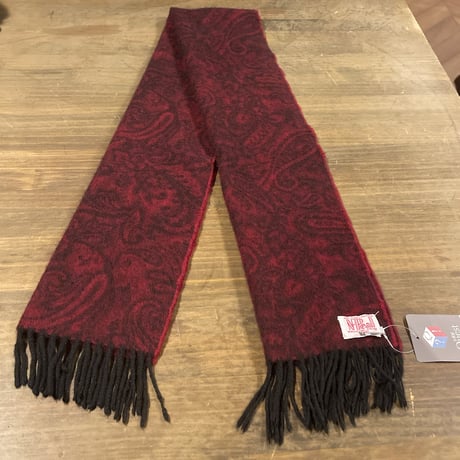 N.PEAL ペイズリー柄 カシミア　マフラー　D470 エヌ ピール