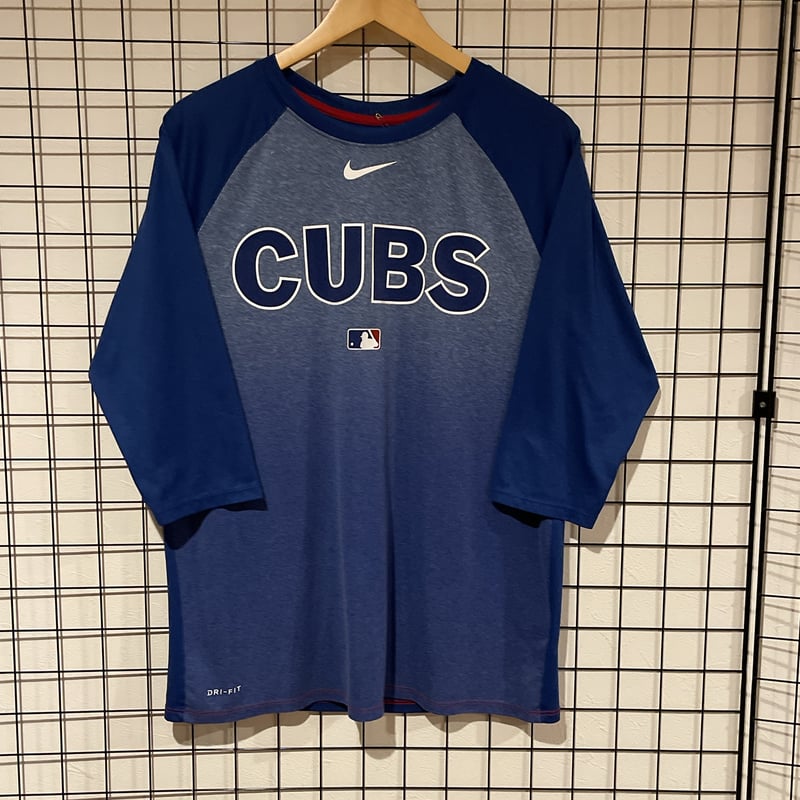 NIKE MLB シカゴ・カブス ラグランTシャツ 長袖Tシャツ 七分袖 ナイキ 