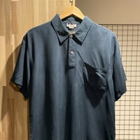 DE NAPOLI ハーフボタン　半袖シャツ　プルオーバー　ユーロ古着 C189