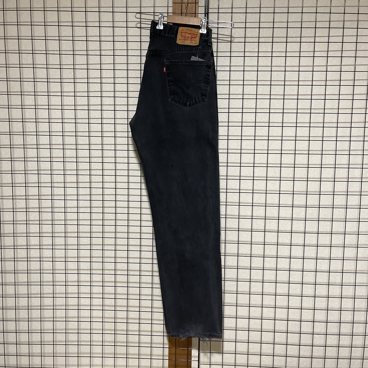 Levi's 550 ブラックデニムパンツ W36 L36 ワイド リーバイス