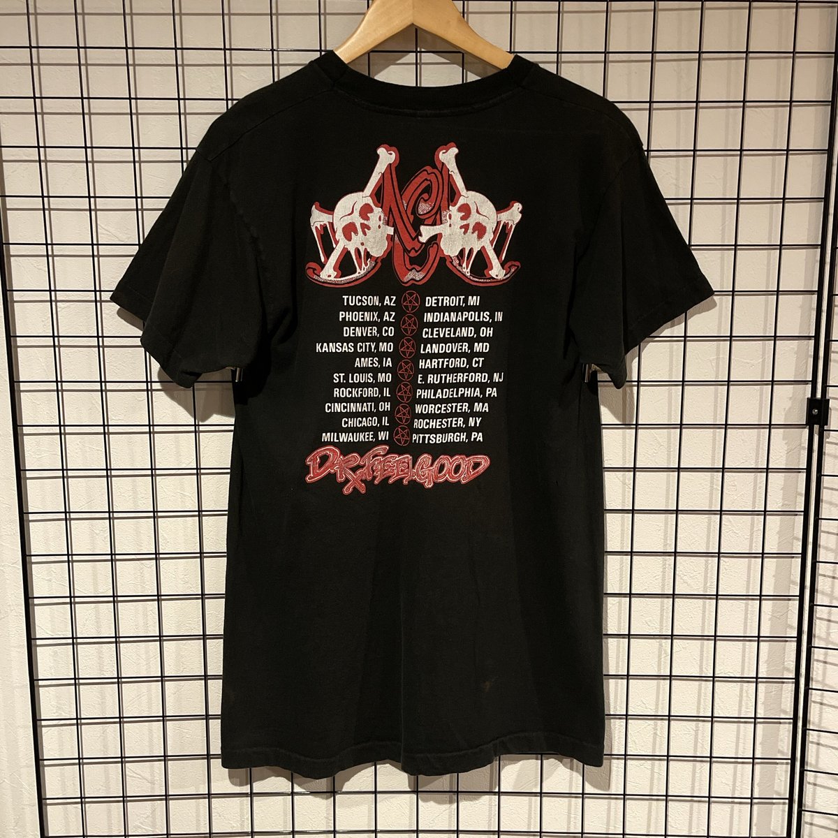 80s MOTLEY CRUE プロモ Tシャツ USA製 黒 XL 80s FRUIT OF THE LOOM Motley Crue USA製 DR.FEEL