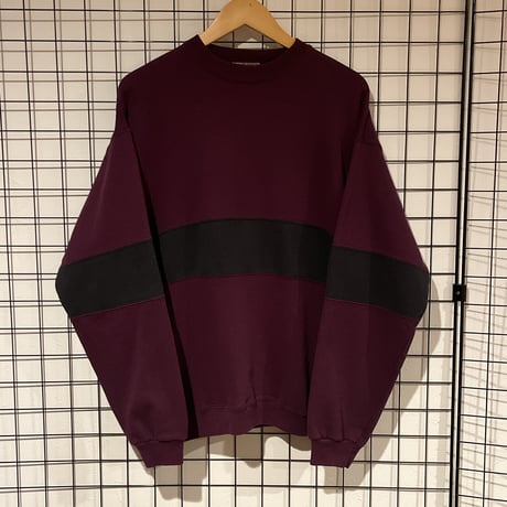 90s Hanes PREMIUM USA製 切替スウェットシャツ　D304 トレーナー