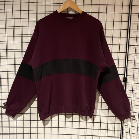 90s Hanes PREMIUM USA製 切替スウェットシャツ　D304 トレーナー