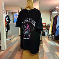 DIST RICT ハードロック チャリティーキャンペーン Tシャツ PINK TOBER ピンクトゥーバー カフェ ホテル カジノ ギター ブラック ディストリクト D711