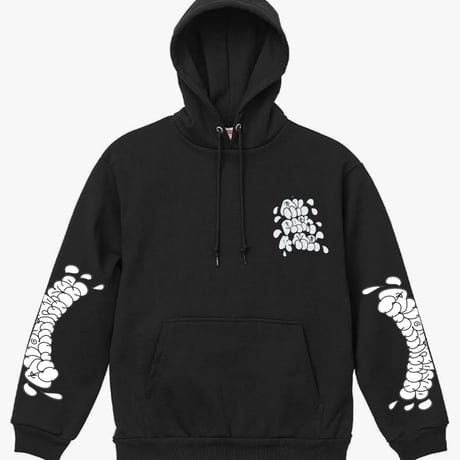 【受注生産】ALL PAIN 4 ME HOODIE / BLAQ & WHITE【説明欄熟読必須】